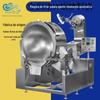 Máquina de fritar lagosta com alho 100L frigideira para lagostim wok agitador para lagostim