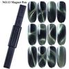 Herramientas Multiusos para Manicura Tira Magnética Ojo de Gato Patrón Magnético Fuerte Multiestilo Esmalte Ojo de Gato Adhesivo Piedra Absorbente de Hierro Uña