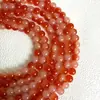 Nuevo Vidrio Imitación Jade Cuentas Sueltas Hielo Transparente Color Puro DIY Pulsera Collar Accesorios Accesorios de Joyería Fabricante Cabello Recto Cuentas Redondas