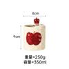 Copo de Água Criativo Apple de Alta Aparência Copo de Café de Cerâmica Copo para Latte Americano Casa Bonito Copo de Água para Leite Copo para Chá com Leite