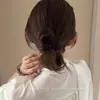 Goma para el cabello con pedrería estilo coreano para mujer, Banda elástica simple y versátil para coletas, Alta elasticidad, Duradera, No daña el cabello, Accesorio para el cabello