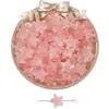 15x 14mm Cuentas de Vidrio Estrella de Mar Costera para Pulsera Collar Hecho a Mano con Agujero Recto