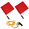 Juego de Banderas para Árbitro de Voleibol, Bandera de Señalización para Árbitro de Fútbol, Bandera de Comando Específica para Competición, Bandera de Salida de Atletismo de Acero Inoxidable