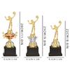 Trofeo de Voleibol Personalizado Deportes Juveniles para Niños Juego de Voleibol Creativo Hombre Dorado Trofeo de Plástico Grabado