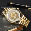 Fábrica de PPF Transfronterizo 4500V Volante Hueco Transparente Reloj Mecánico Automático para Hombre, Acero Inoxidable, Comercio Exterior