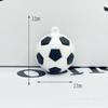 Llavero colgante de simulación de baloncesto y fútbol, accesorio de PVC para rugby, venta al por mayor
