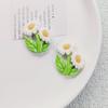 Cartoon glossy flower series resina acessórios diy telefone móvel shell handmade hairpin sapato fivela geladeira adesivo material acessórios