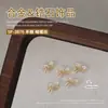 Joias para Nail Art Zircônia Laço Sino Pérola Liga Laço de Gravata Laço de Fita Zircônia Decoração de Unha 1 Peça