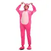 Pijama Enterizo de Franela Azul Steinie con Dibujos de Animales Transfronterizo para Padres e Hijos Hombres y Mujeres Mezcla Mixta