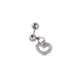 Aço Titânio Fofo Mini Borboleta Lua Coração Piercing Brincos Rosqueados Elegantes Brincos de Osso da Orelha Piercing Corporal