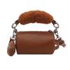 Bolsa Infantil Lindas Galletas Casual Portátil Cilindro Mini Dibujos Animados Color Sólido Simple para Niña Portátil Cruzada
