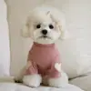 Ropa Nueva para Perros Transfronteriza Otoño e Invierno Camiseta Base para Perros Teddy Pomerania Bichón de Tamaño Pequeño Sudadera Bordada con Corazón para Gato