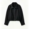 Chaqueta Casual Chic de Algodón con Dobladillo Abullonado Nueva Primavera 2026 para Mujer Transfronteriza 1341989