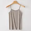Camisola de hilo para mujer talla grande chica rellenita espalda descubierta en I ropa interior ropa exterior top sin mangas talla grande anti-exposición