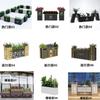 Jardineira de Ferro Forjado para Exterior Aço Inoxidável Canteiro de Flores Combinado para Escritório de Vendas, Praça Comercial, Floreira Móvel, Cachepô para Árvore, Vaso de Flores, Vaso de Flores