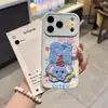 Adecuado para Apple para Transformar Instantáneamente en 18Promax Caricatura Suave y Lindo Peluche Bordado Animal Funda para Teléfono iPhone Personalización