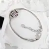 Distrito Lu nuevo cadena de cola de amor de florete chapado en cobre pulsera de circonita incrustada de moda joyería simple fabricantes distribución al por mayor