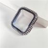 Adecuado para Funda Iwatch9 6ª Generación Se Diamante Doble Fila Galvanizado PC Cáscara Dura Applewatch 1-10ª Generación Funda Protectora