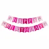 Banner de Cumpleaños para Mascotas Transfronterizo Bandera de Letras Perro Mascota Gato Decoración de Fiesta Cadena de Banderines Feliz Cumpleaños