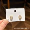 Agulha de Prata S925 Moda Coreana Nova Flor Pérola Estilo Igual Xiaohongshu Brincos Simples Elegantes de Nicho