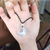 Vendiendo Collar de Cuerda Trenzada Luna~Moon para Mujer, Accesorios Estilo Nuevo Verano 2026, Cadena Larga para Clavícula con Colgante de Pareja