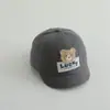 Sombreros de Sol para Bebé de Primavera y Verano al por Mayor Estilo Nuevo Niños y Niñas Súper Lindos Letra Oso Ala Corta Transfronterizo