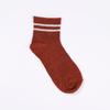 Calcetines de algodón finos, transpirables y cómodos de verano para mujer, calcetines bajos de rayas poco profundos de color caramelo japonés, venta al por mayor
