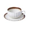 Juego de taza y plato de café de alto valor, taza de agua de cerámica creativa con asa, taza de oficina, taza de conferencia de gran capacidad