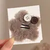 Pasador del Mismo Estilo de Zhao Lusi con Lindo Accesorio para el Cabello de Lazo Lateral, Flequillo y Pinza Lateral Pasador de Peluche Accesorio para el Cabello