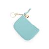 Cartera pequeña ultrafina mini de piel de vaca de primera capa para mujer, cuero genuino, sencilla, llavero, monedero, cuero suave, monedero con cremallera