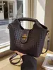 Bolsa Feminina de Luxo de Alta Qualidade Transfronteiriça, Versátil para o Dia a Dia, Bolsa Tecida de Grande Capacidade, Bolsa de Mão Feminina Coreana de Nicho