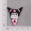 Pegamento suave de PVC para conos de helado de dibujos animados de Sanrio, accesorios de bricolaje, fundas para teléfono móvil, agujeros para zapatos, horquillas, material para sombreros