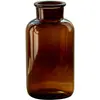 Jarrón de Vidrio Marrón Vintage Estilo Ins Nórdico Transparente Marrón Arreglo Floral Hidropónico Recipiente para Flores Frescas Decoración