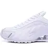 Zapatos Shox R4 de Columna de Aire Aumentadores de Altura Zapatos Deportivos con Pilares de Efecto Resorte Transfronterizos Putian Blanco Azul Rojo Puro Original