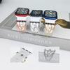 Accesorios Decorativos de Silicona para Apple Watch Transfronterizos Anillos Decorativos de Cobre Microincrustados Tachuelas Decorativas para Samsung Huawei