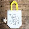 Bolsa de Grafitis No Tejida Bolsa de Clasificación de Basura DIY Material para Bolso de Mano de Producción Pintado a Mano para Niños