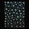 Novo adesivo de unha de floco de neve de Natal transfronteiriço 3D adesivo laser prata floco de neve alce de Natal adesivos de decoração de unha