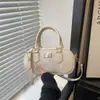 Bolso de cuadros modelo nuevo 2026, bolso tipo bowling elegante y texturizado, bolso con almohadilla para el hombro, bolso de cuadros tipo bowling