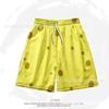 Shorts de Desenho Animado de Urso Morango para Casal Unissex Soltos Secagem Rápida Modernos Casuais Calças de Praia Roupa de Dormir Palavras-Chave Quentes Transfronteiriças