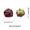 Floco de Neve Borda Queimada Simulada Flor Rosa Bolha Atacado DIY Acessórios de Material para Adereço de Cabeça Retrô Corsage Enfeites para Fotografia