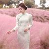 Princesa Jin otoño e invierno Nuevo estilo retro de la República de China compuesto de piel de visón socialité temperamento suave estilo chino cheongsam