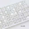 Rhinestones para Uñas Flor de Hielo Blanca Cristal Dongzhou, Rhinestones Ovalados y Cuadrados con Base de Punta, Rhinestones Deslumbrantes de Hielo Triturado, Rhinestones Portátiles para Uñas