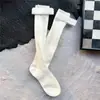 Calcetines de Pantorrilla Estilo Francés Rayas Verticales Grises Adelgazantes Combinan con Todo Lazo Mostrar Calcetines de Caña Media Apilados Calcetines de Caña Media Estilo Japonés