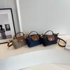 Moda Retrô All-match Cross-border 2024 Primavera e Verão Bolsa Feminina Ombro Crossbody Bolsa de Nylon Bolinho de Massa