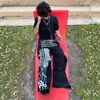 Pantalones Deportivos Casuales de Hip-Hop Callejero Transfronterizo Europeo y Americano K-Pop Danza Callejera Pantalones Largos Elásticos Pantalones Largos con Estampado Oscuro Moda Callejera