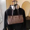 Bolsa Casual Elegante Simples Estilo Coreano 2025 Nova Moda Bolsa de Ombro para o Dia a Dia Grande Capacidade Cor Pura Bolsa Messenger de Axila