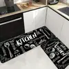 Alfombrillas de Cocina de Tira Larga Más Vendidas Juego de Dos Piezas Terciopelo de Cristal Resistentes a Manchas Antideslizantes para Platos y Tazas Anticaídas Transfronterizo