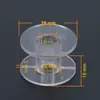 Estrutura de Indutor Transparente ABS Divisor de Frequência Bobina de Indutor Oca Carretel Suporte Redondo de Plástico Carretel de Fio Integrado Áudio