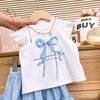 Vestido de Princesa para Niñas Vestido de Verano 2025 Nuevo Estilo Traje de Verano para Niños Falda de Niña Pequeña a la Moda Ropa Casual