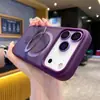Adecuado para Iphone17Promax Panel Trasero Mate Soporte Magnético Funda para Teléfono Móvil Apple 15 Película para Lente Funda Anticaída